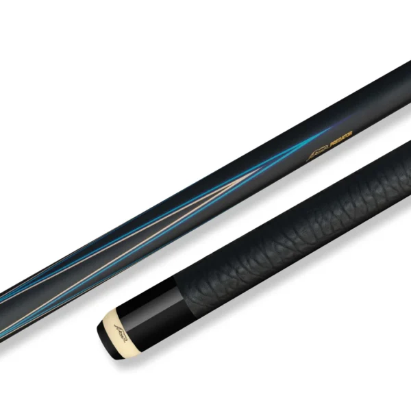 Predator 4-Point Sneaky Pete Pool Cue - Black / Blue - Elephant Pattern Leather Wrap