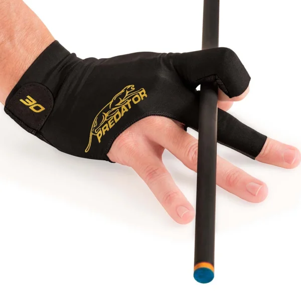 Predator Second Skin Black & Gold Billiard Glove 30th Anniversary - Right Hand