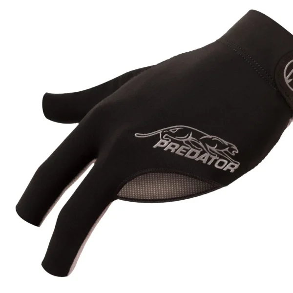 Predator Second Skin Black/Grey Billiard Glove - Left Hand