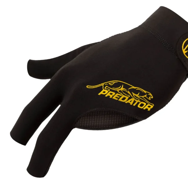 Predator Second Skin Black/Yellow Billiard Glove - Left Hand
